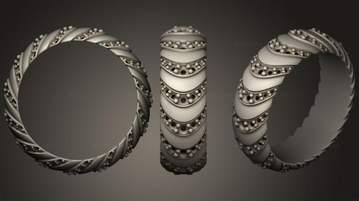 Ювелирные перстни и кольца (Обручальные кольца, JVLRP_0867) 3D модель для ЧПУ станка